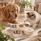 Multi-Bowl Pet Feeding & Water Station