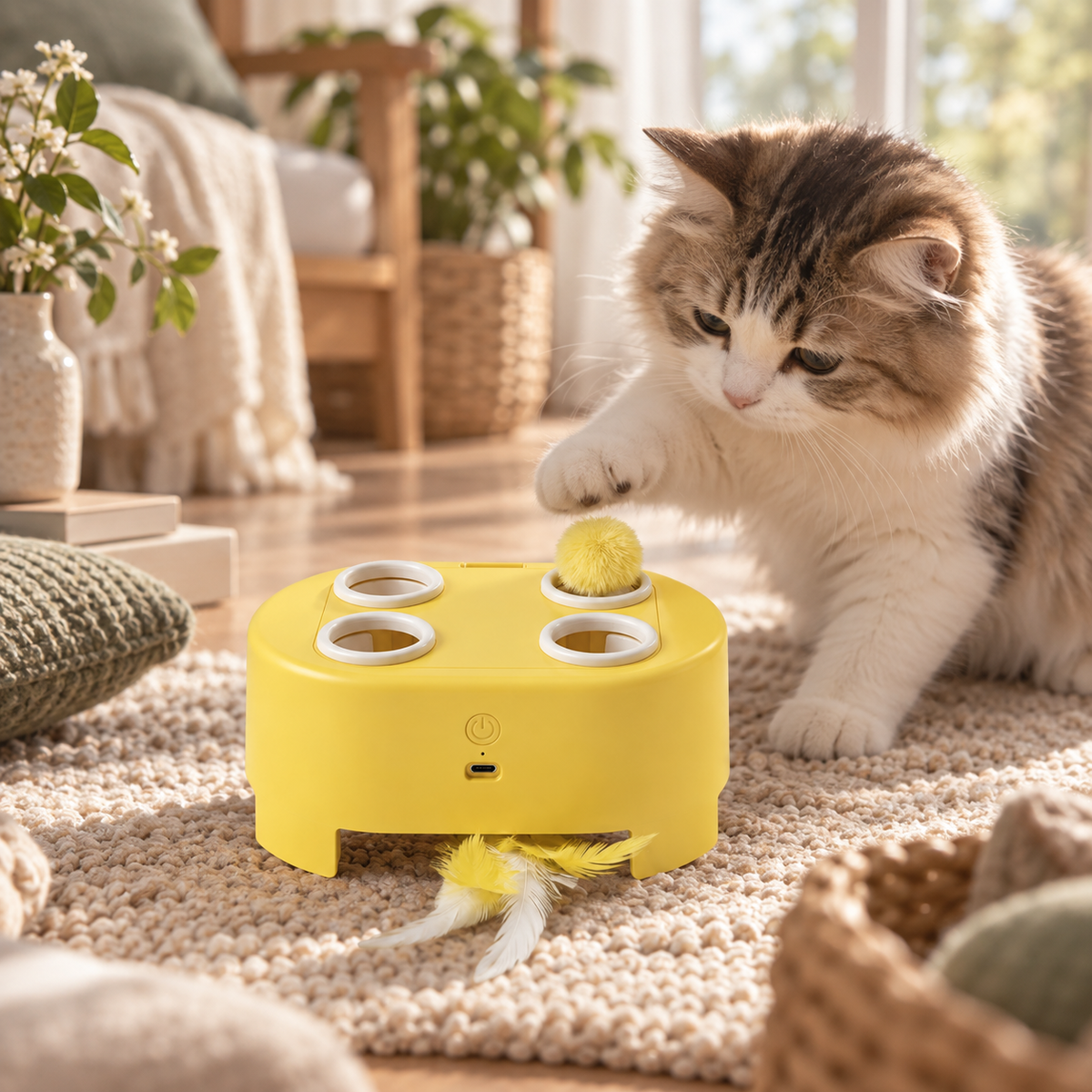Interactive Pop-Up Cat Toy